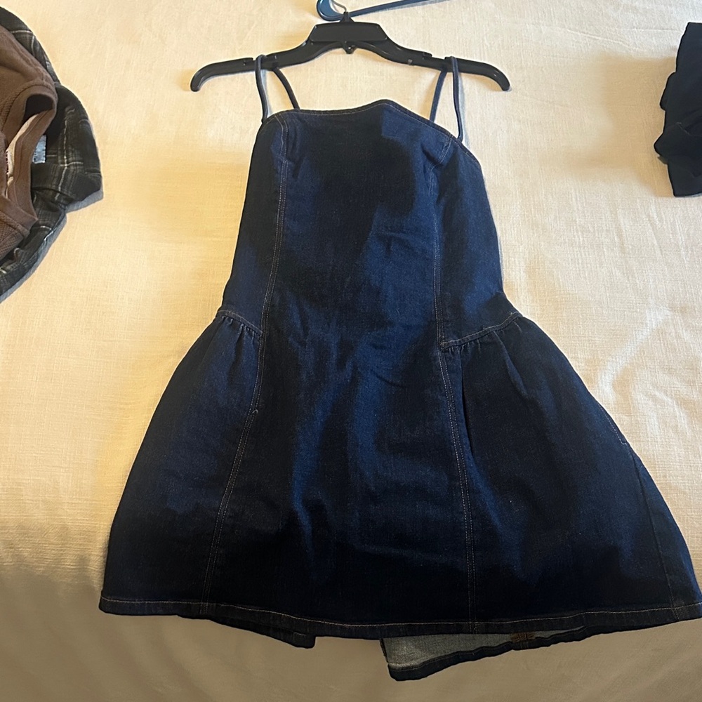 Dark Blue Denim Dress from A&F